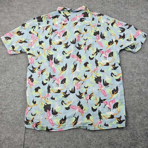 Patagonia Shirt Mens Large Lightweight A/C Spoonbills Button Up Outdoors Preppy - Picture 8 of 8